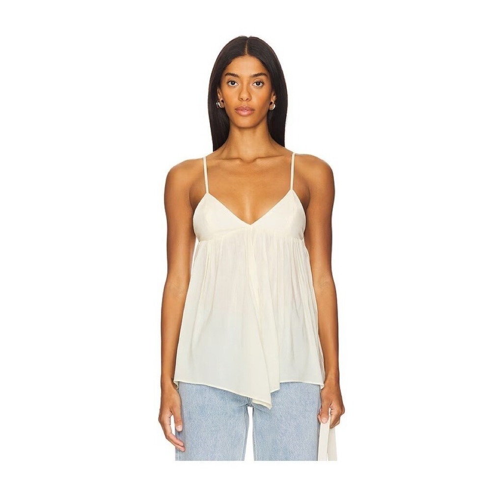 NWT!! WEWOREWHAT Triangle Flowy Cami Top Ivory‎ Tank Flowing Festival X-Small